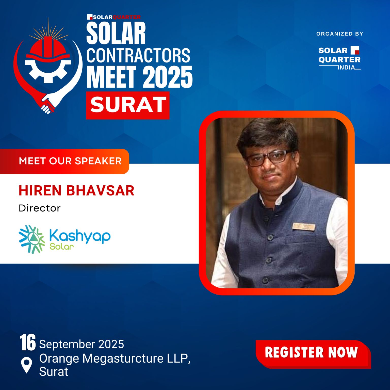 Hiren Bhavsar, Director of Kashyap Solar