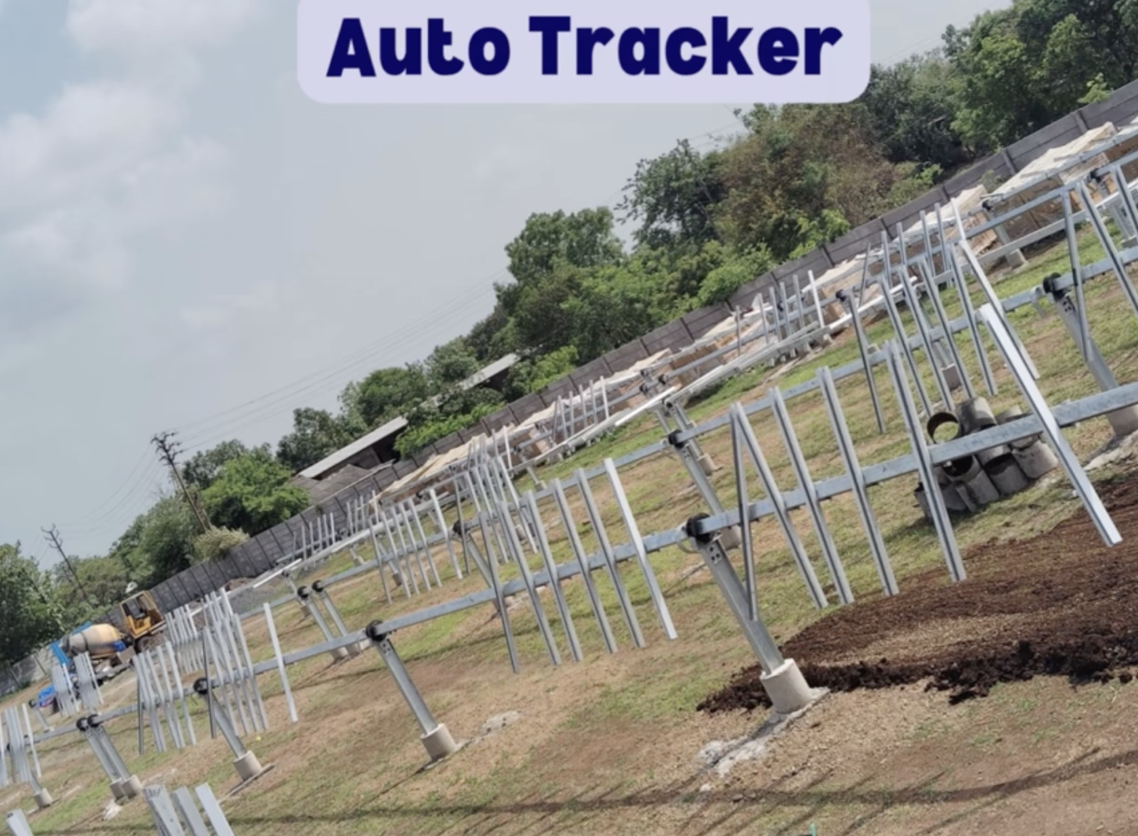 10 MW Ground Mounted Solar with Auto Tracker